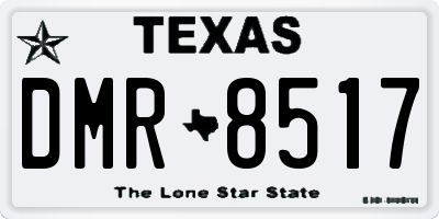 TX license plate DMR8517