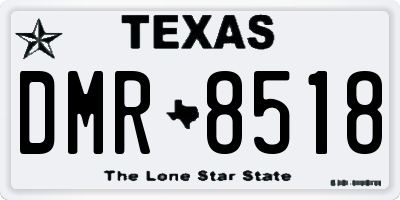 TX license plate DMR8518