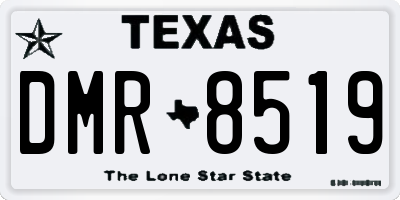 TX license plate DMR8519