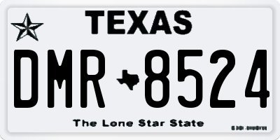 TX license plate DMR8524