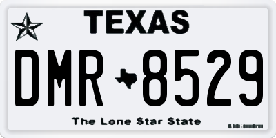 TX license plate DMR8529