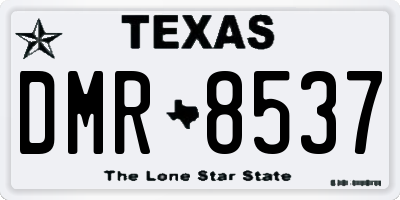 TX license plate DMR8537