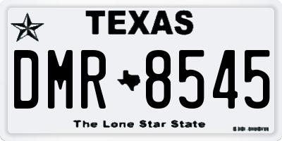 TX license plate DMR8545