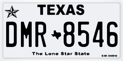 TX license plate DMR8546
