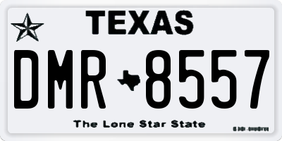 TX license plate DMR8557