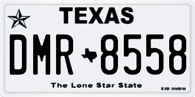 TX license plate DMR8558