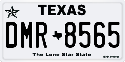 TX license plate DMR8565