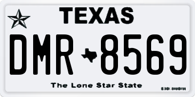 TX license plate DMR8569