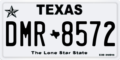 TX license plate DMR8572