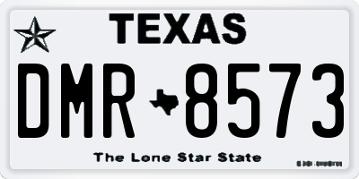 TX license plate DMR8573