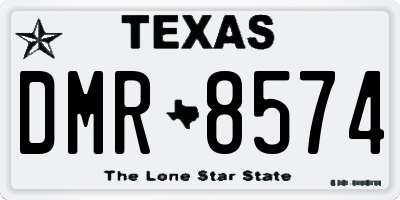 TX license plate DMR8574