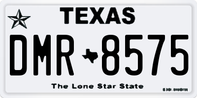 TX license plate DMR8575