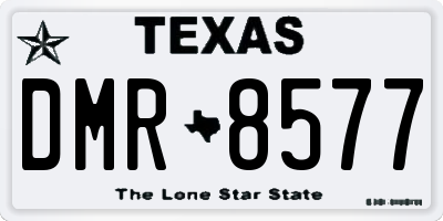 TX license plate DMR8577