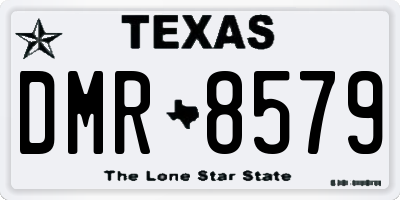 TX license plate DMR8579