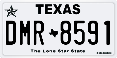 TX license plate DMR8591