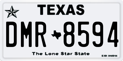 TX license plate DMR8594