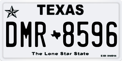 TX license plate DMR8596