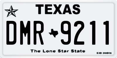 TX license plate DMR9211