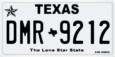 TX license plate DMR9212
