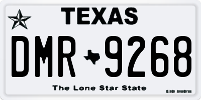TX license plate DMR9268
