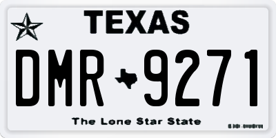 TX license plate DMR9271