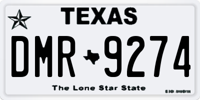 TX license plate DMR9274