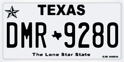 TX license plate DMR9280