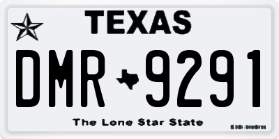 TX license plate DMR9291