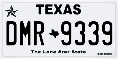 TX license plate DMR9339