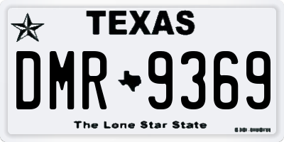 TX license plate DMR9369