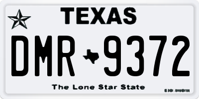 TX license plate DMR9372