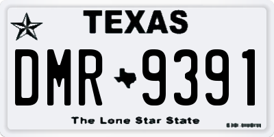 TX license plate DMR9391