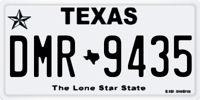 TX license plate DMR9435