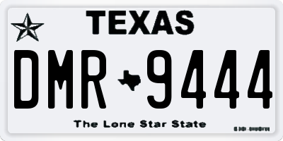 TX license plate DMR9444