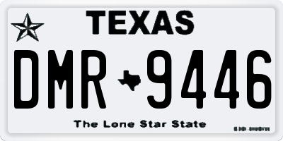 TX license plate DMR9446