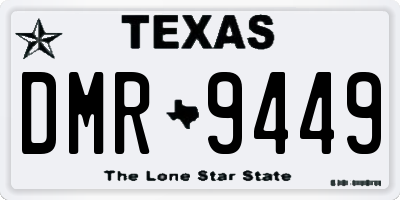 TX license plate DMR9449