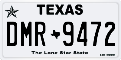 TX license plate DMR9472