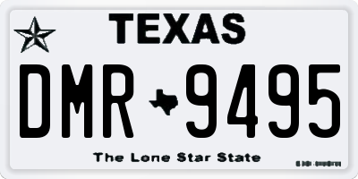 TX license plate DMR9495