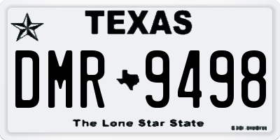 TX license plate DMR9498