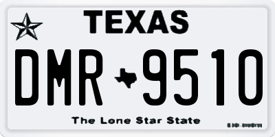 TX license plate DMR9510