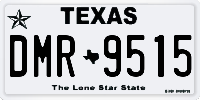 TX license plate DMR9515