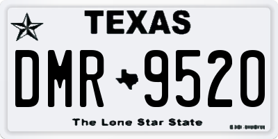 TX license plate DMR9520