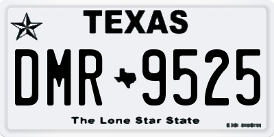 TX license plate DMR9525