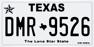 TX license plate DMR9526
