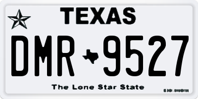 TX license plate DMR9527