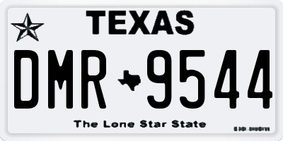 TX license plate DMR9544