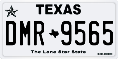 TX license plate DMR9565