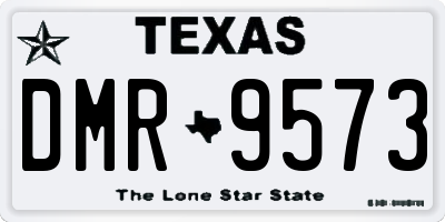 TX license plate DMR9573