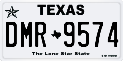 TX license plate DMR9574