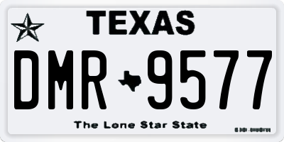 TX license plate DMR9577